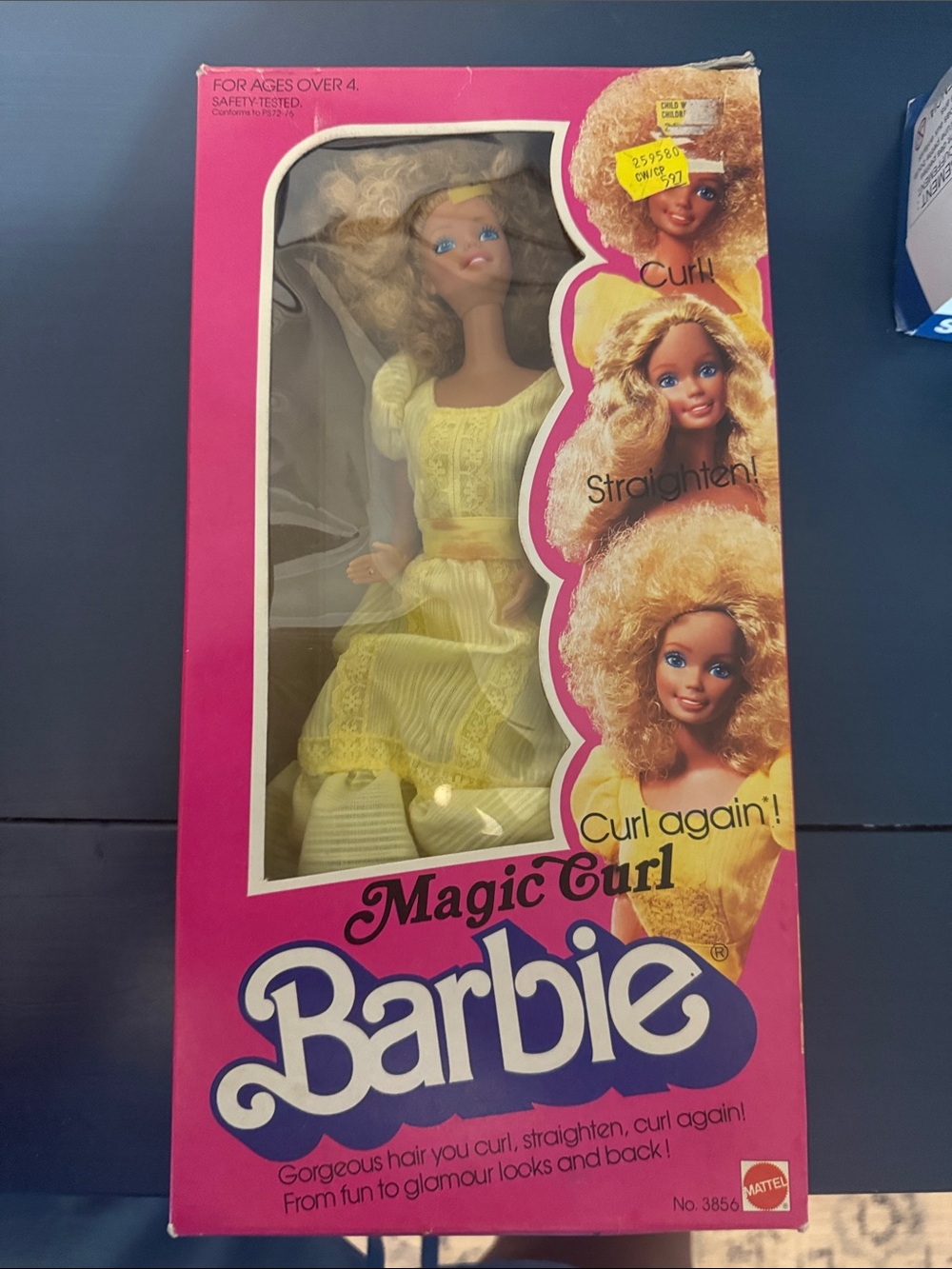 Barbie Magic Curl Doll - Yellow